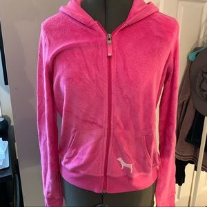 Victoria’s Secret PINK Terry Cloth Zip up hoodie